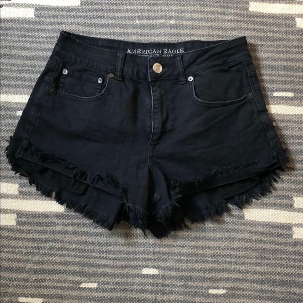 American Eagle Black Jean Shorts